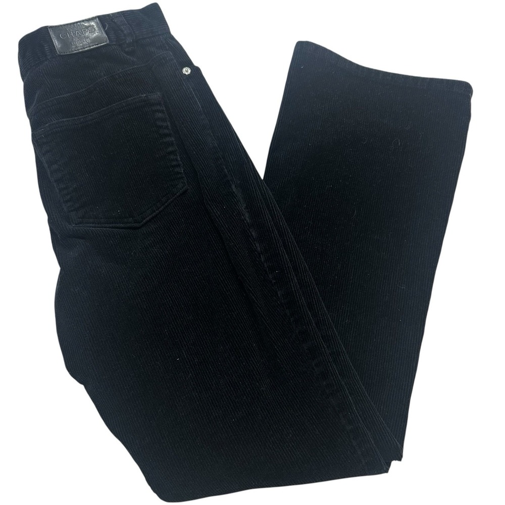 Chaps Black Corduroy Womens 6 Stretch Y2K‎
